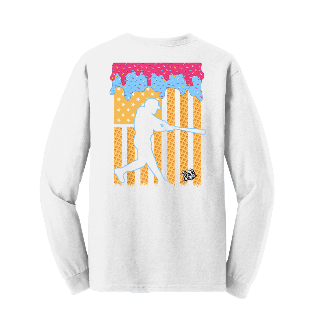Baseball Youth Long Sleeve Tee