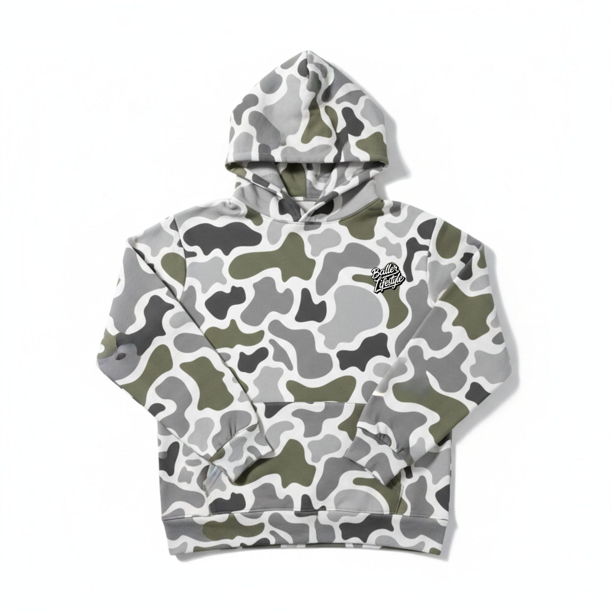 Baller Lifestyle Camo Hoodie Clearance