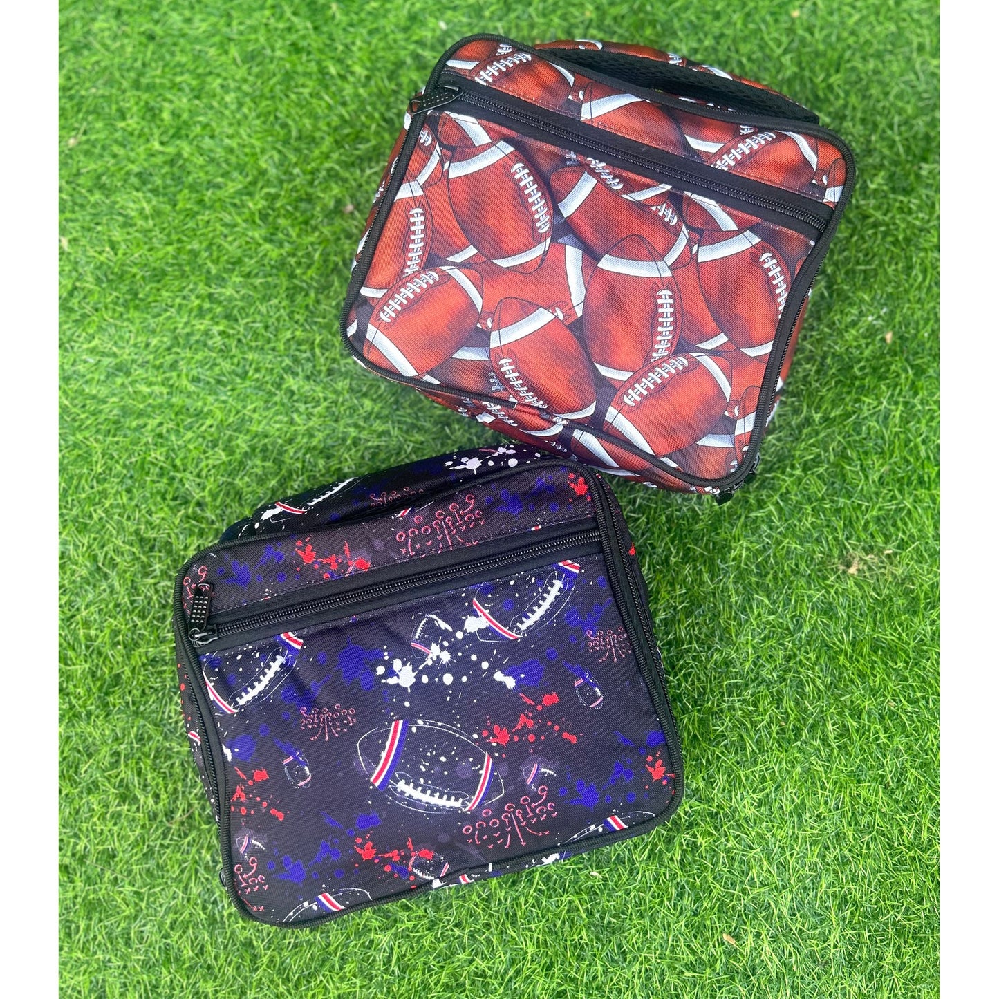 Allover Football drip lunch box