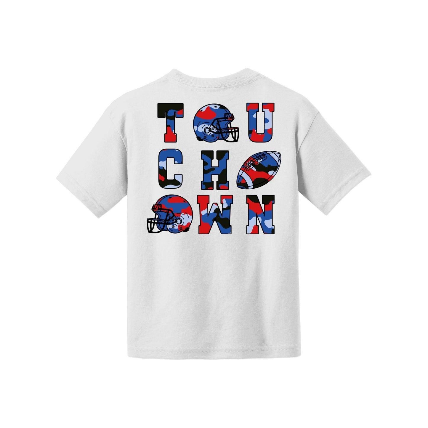 Camo Football Youth Tee