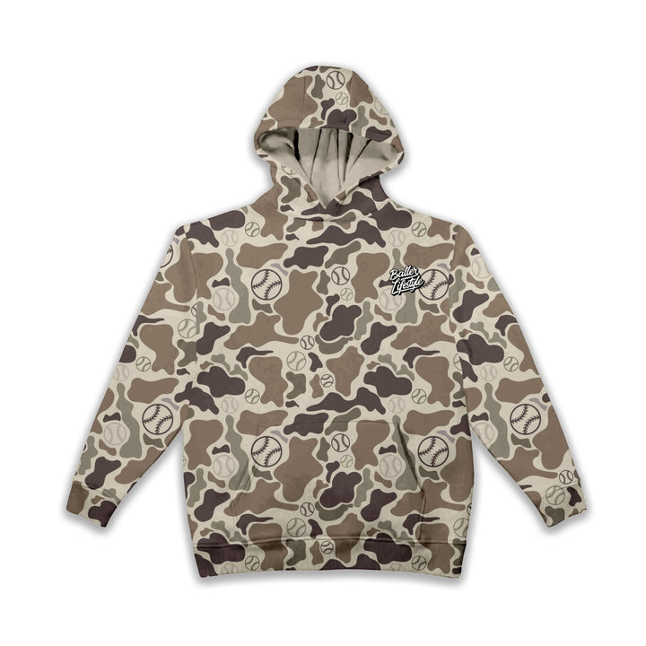 Baseball Camo Adult Sweatshirt