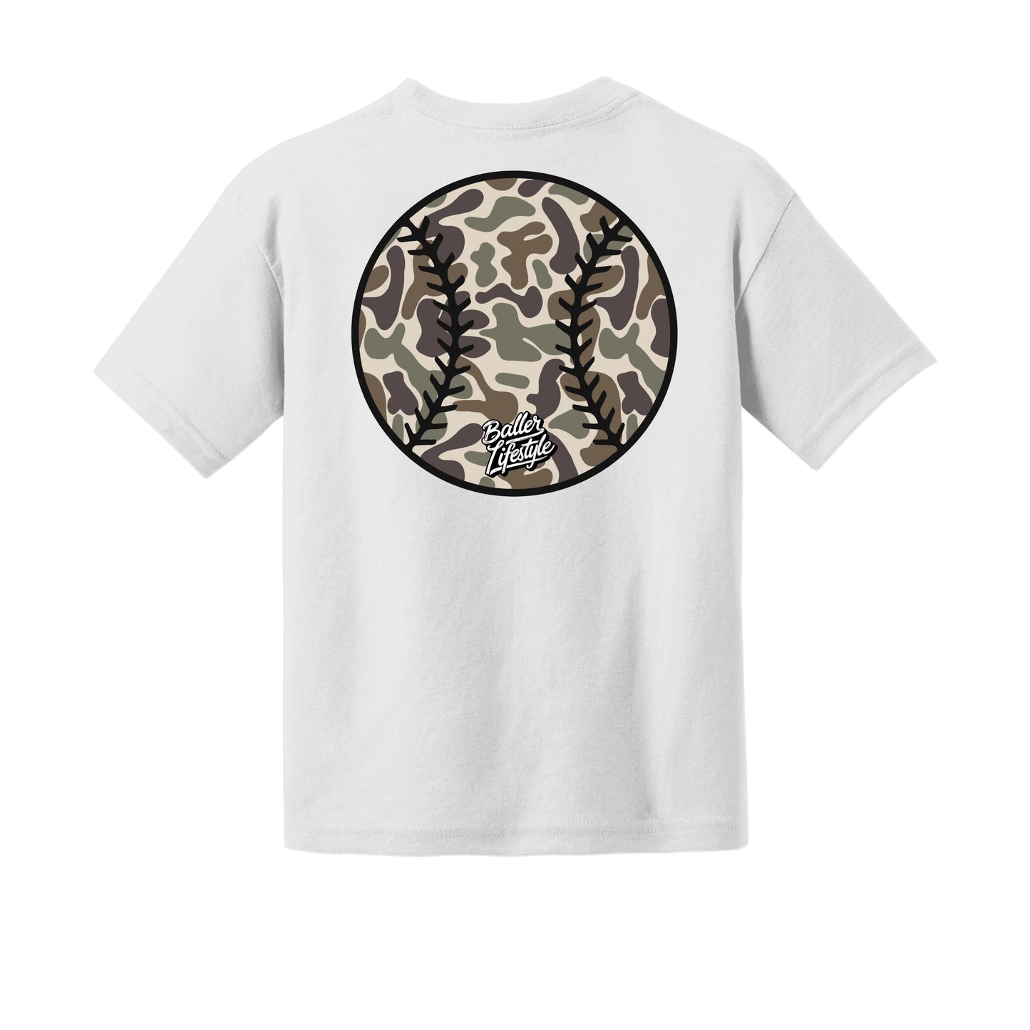 Camo Baseball Youth Tee