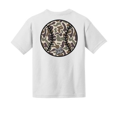 Camo Baseball Youth Tee