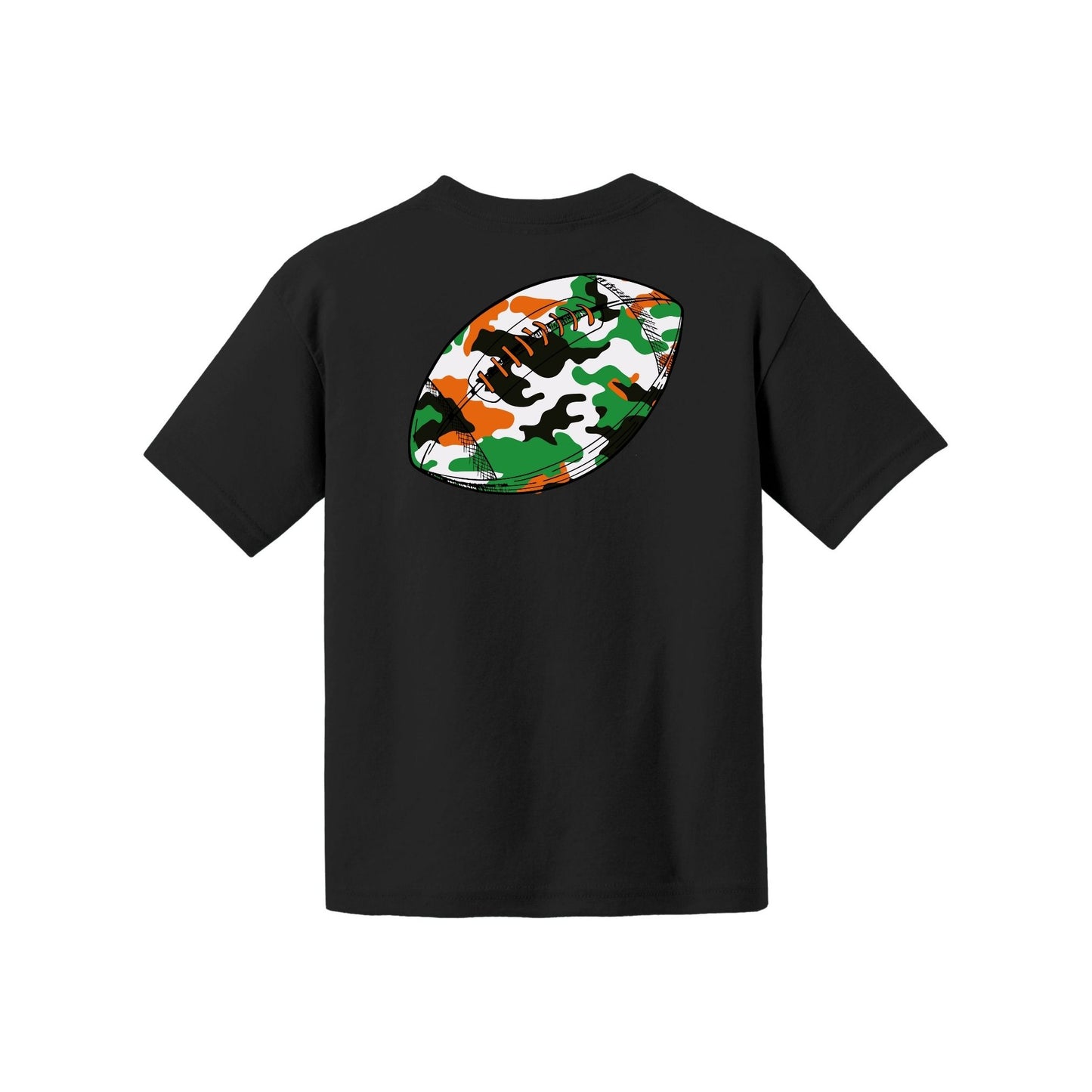 Camo Football Youth Tee