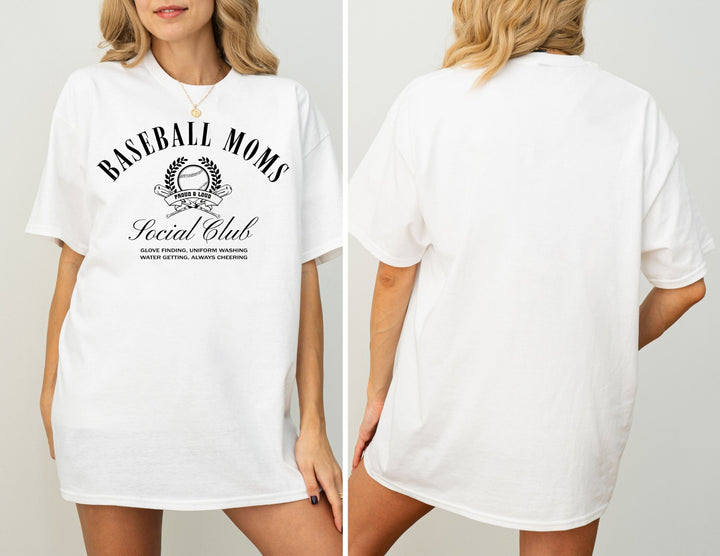 Baseball Moms Social Club Adult Tee