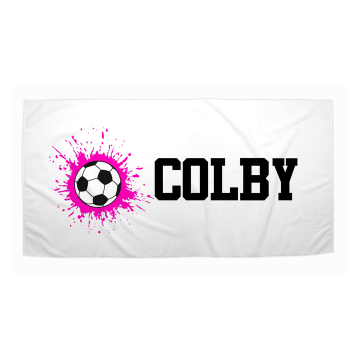 The Colby Soccer Beach Towel