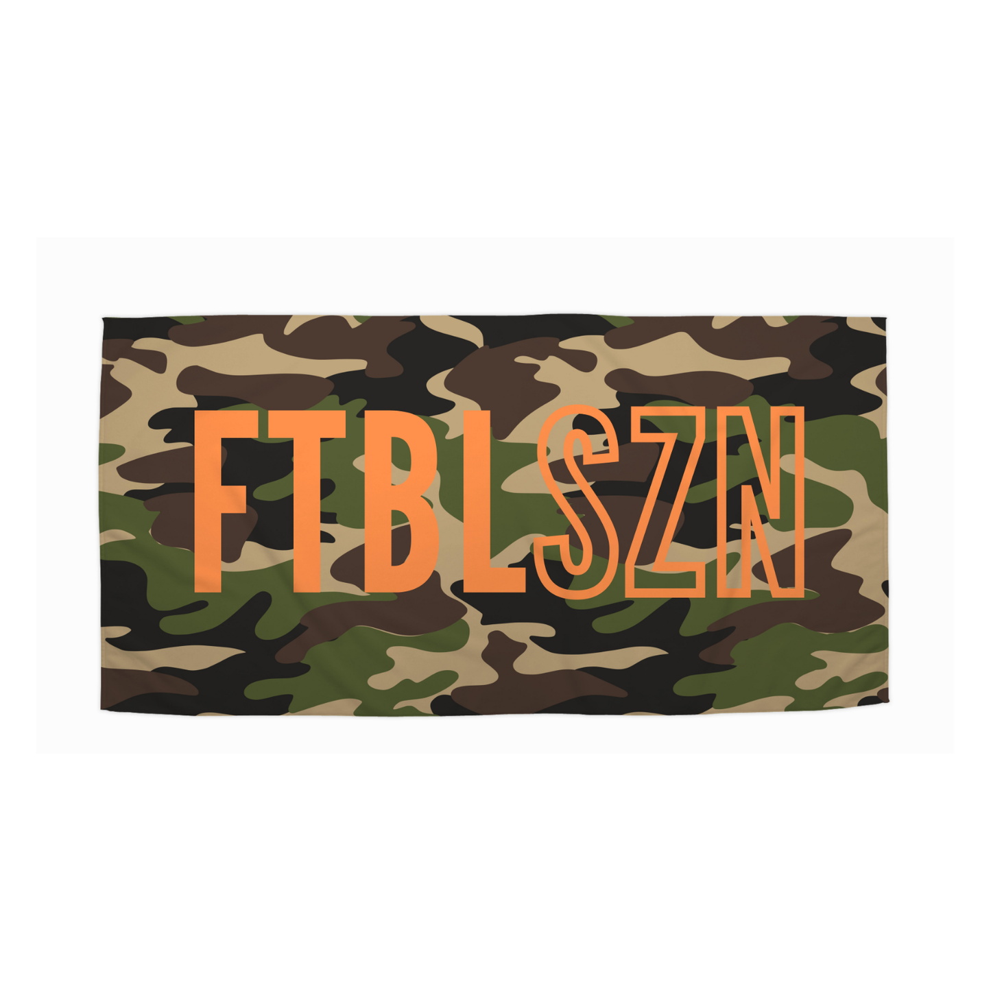 The Camo FTBL SZN Beach Towel