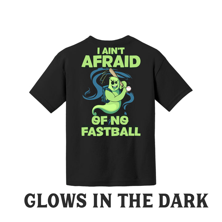 Ain't Afraid of no fastball Halloween Youth Tee