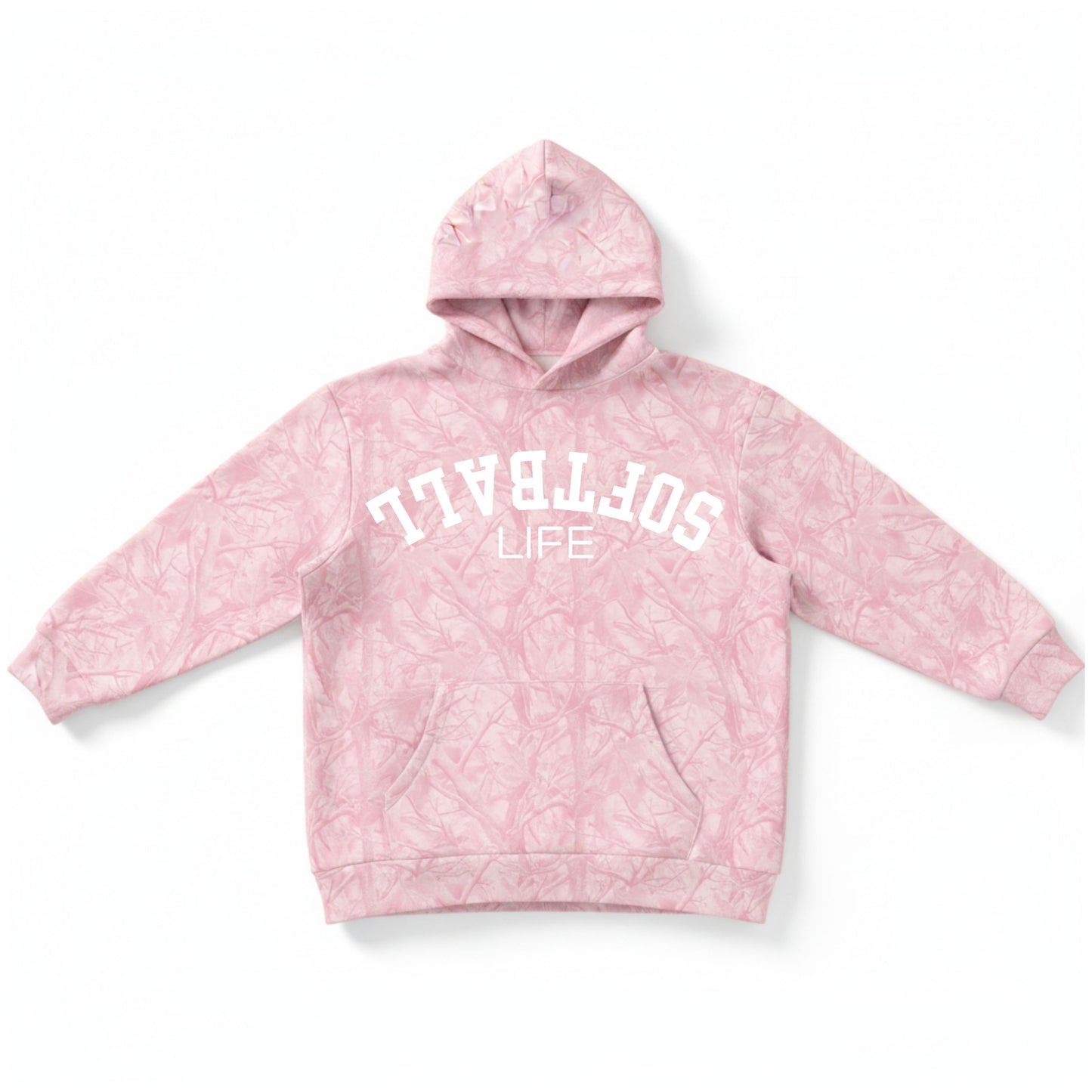 Youth Girls Camo Softball Hoodie