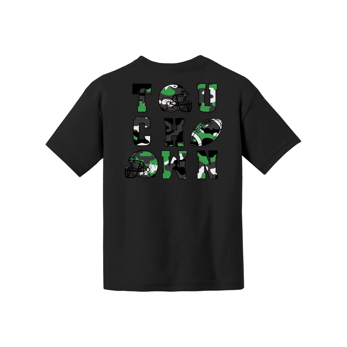 Camo Football Youth Tee