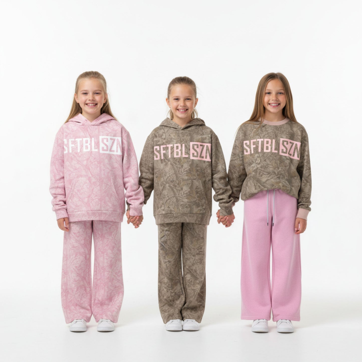 Youth Girls Camo Softball Hoodie