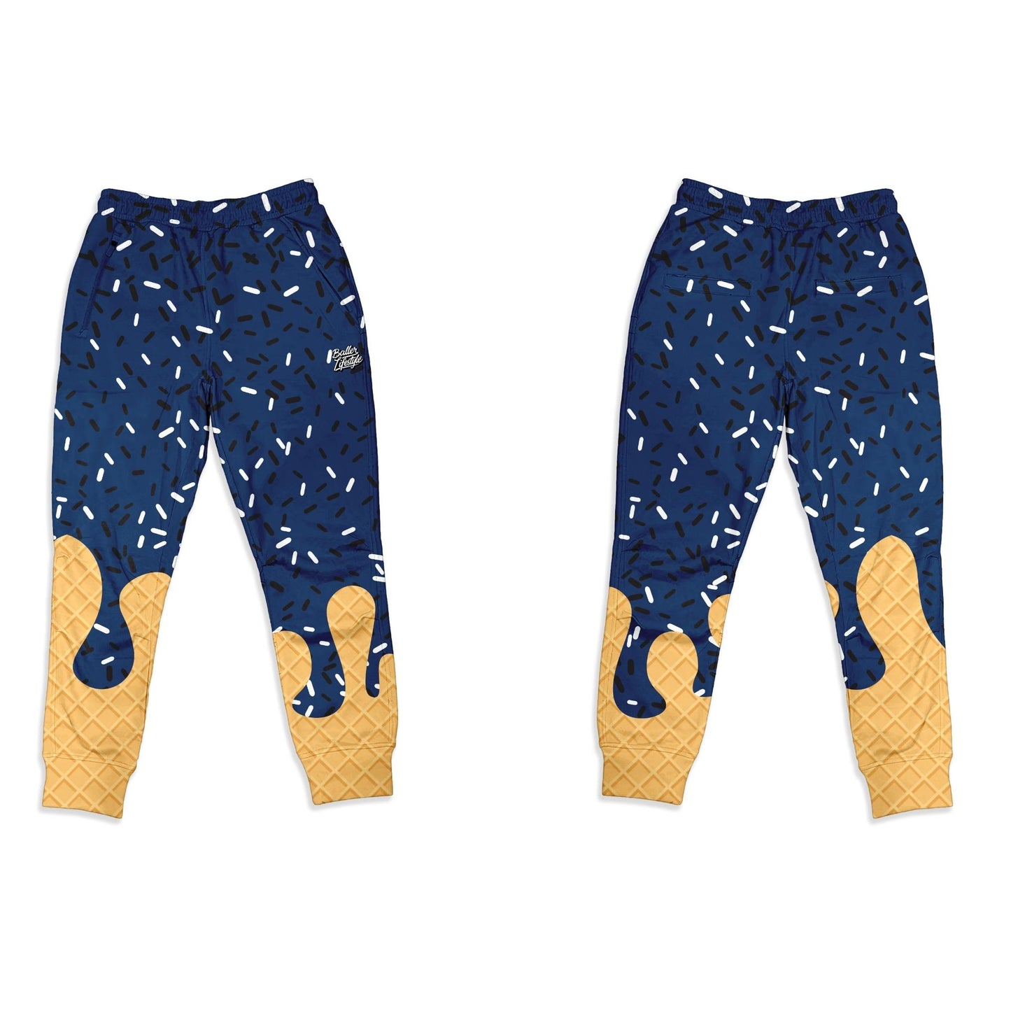 Baseball Ice Cream Drip Joggers