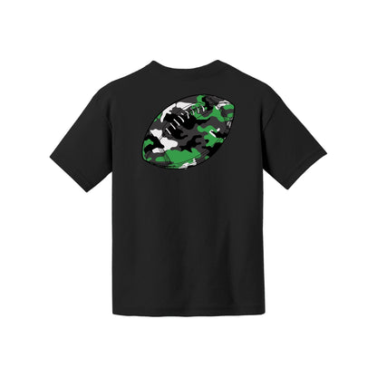 Camo Football Youth Tee