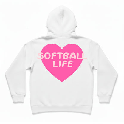 Youth Girls Camo Softball Hoodie