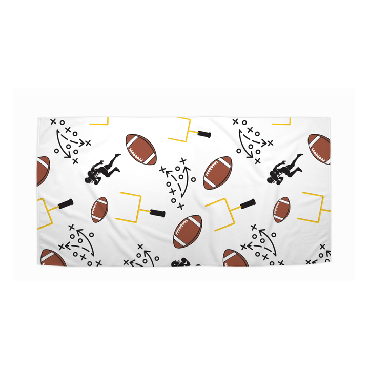 The Allover Football Beach Towel
