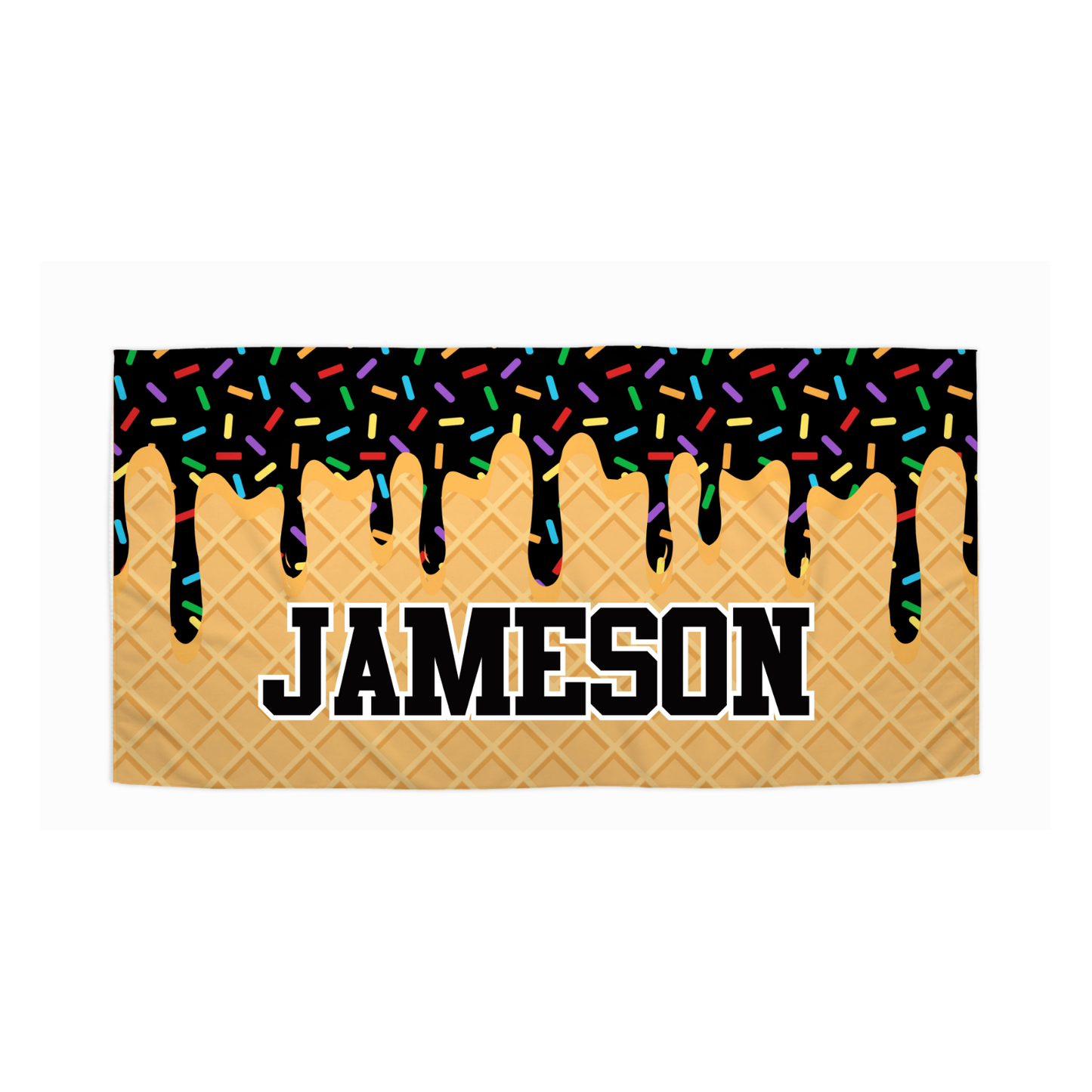 The Jameson Sprinkle Drip Beach Towel