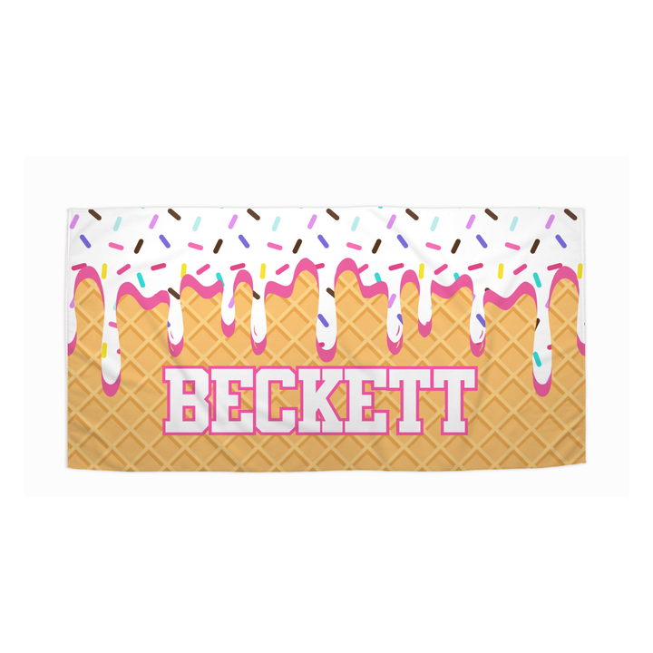 The Beckett Sprinkle Drip Beach Towel