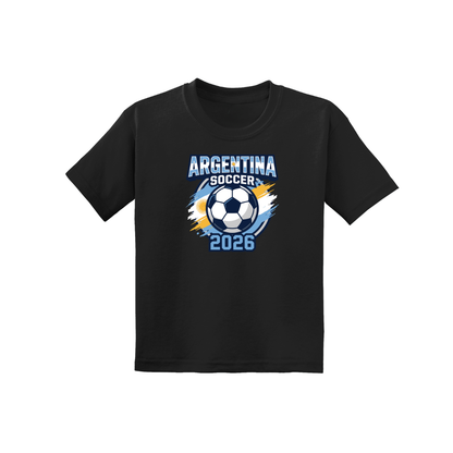 Argentina Soccer Drip Youth Tee