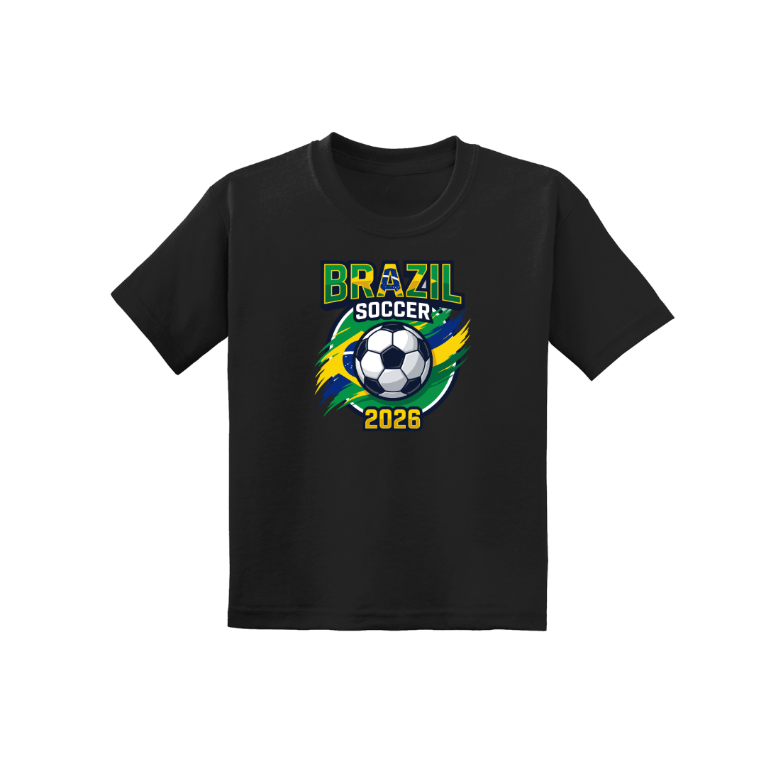 Brazil Soccer Drip Youth Tee