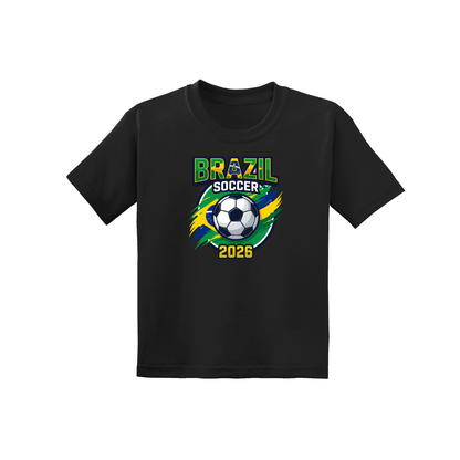 Brazil Soccer Drip Youth Tee