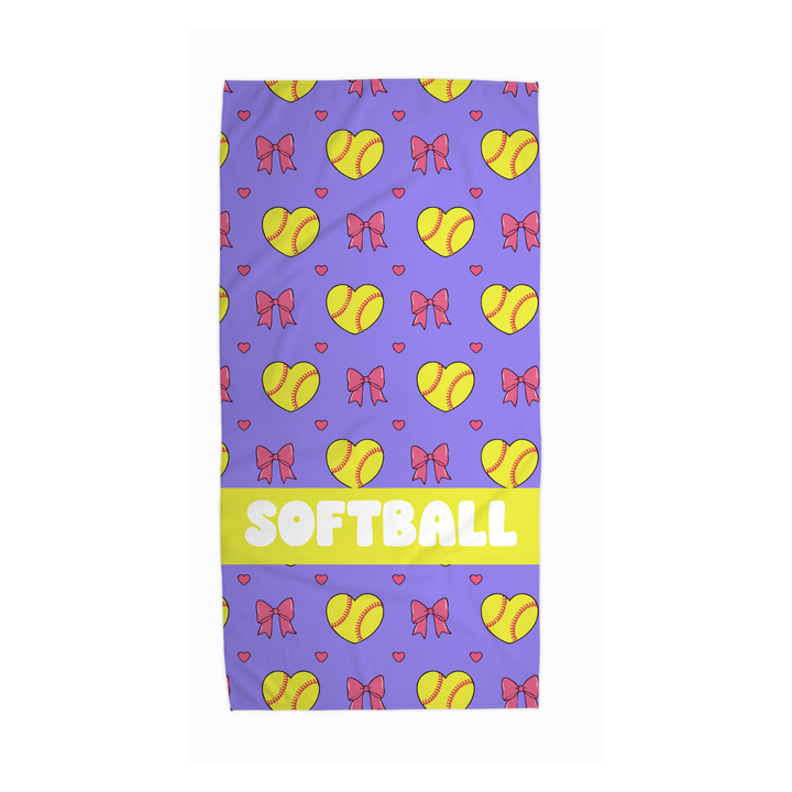 Softball Beach Towel