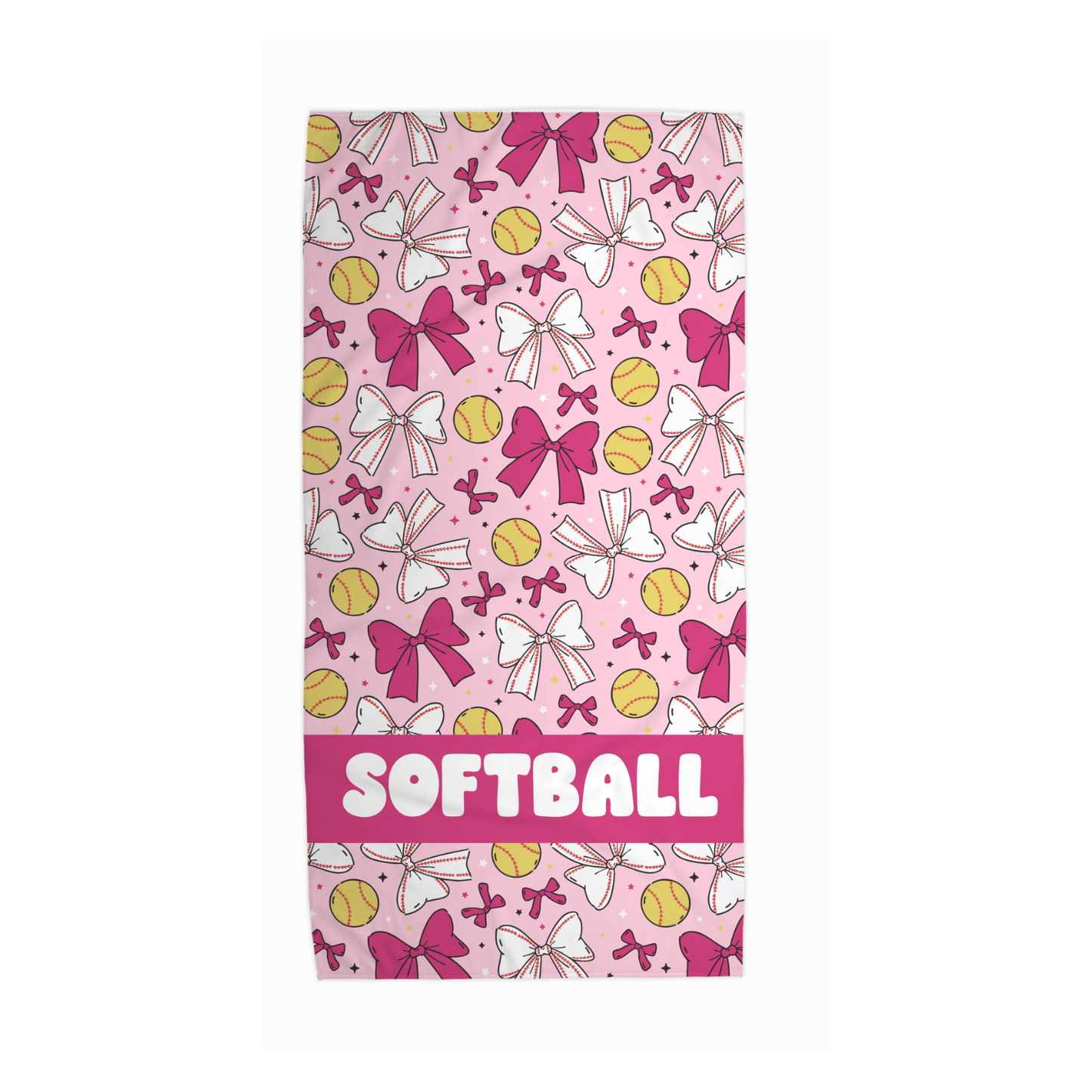 Softball Beach Towel