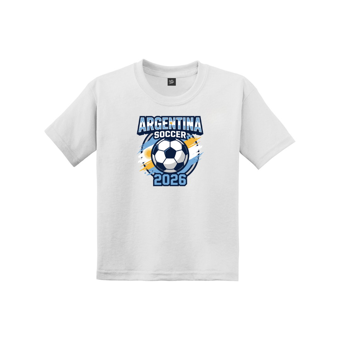 Argentina Soccer Drip Youth Tee