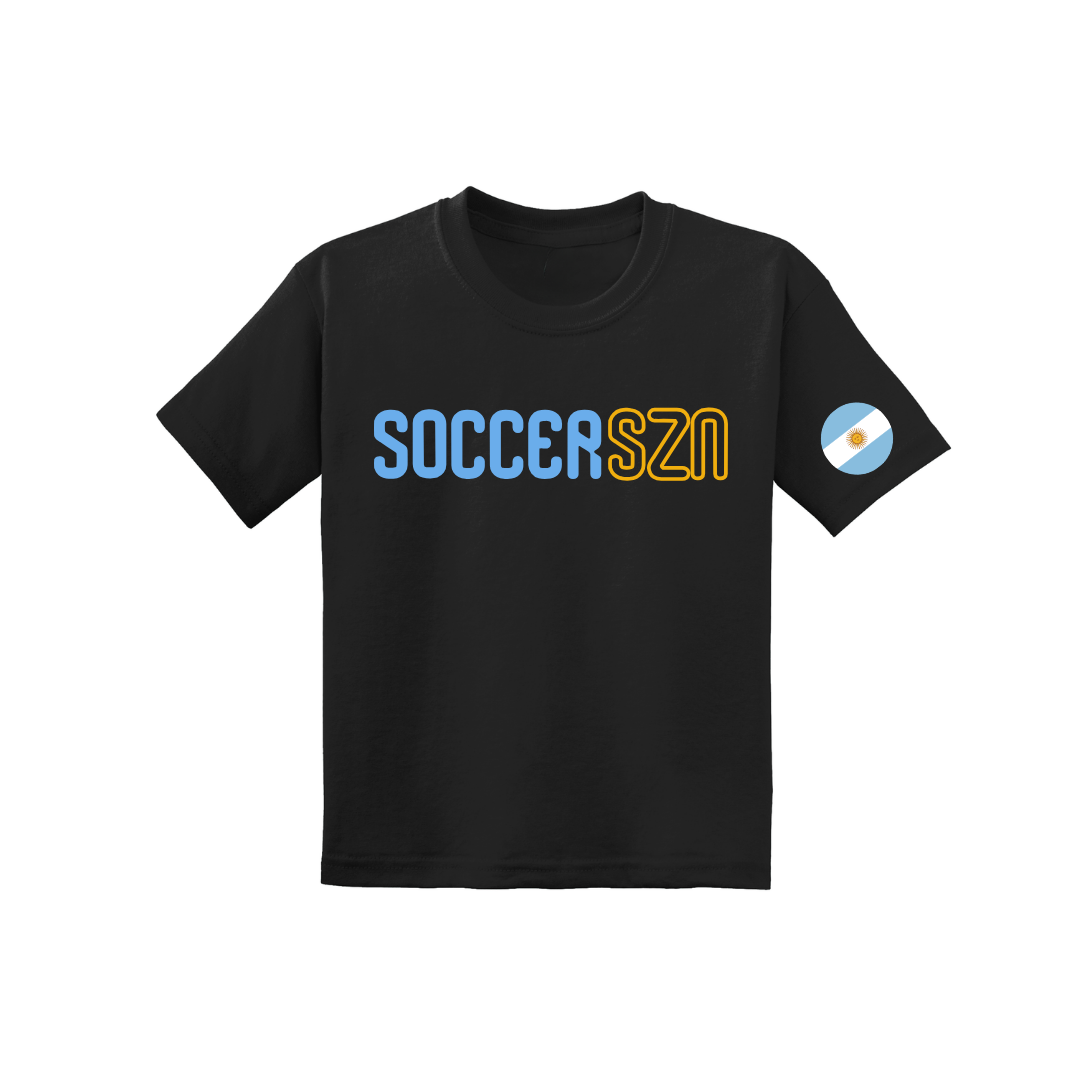 Argentina Soccer Drip Youth Tee