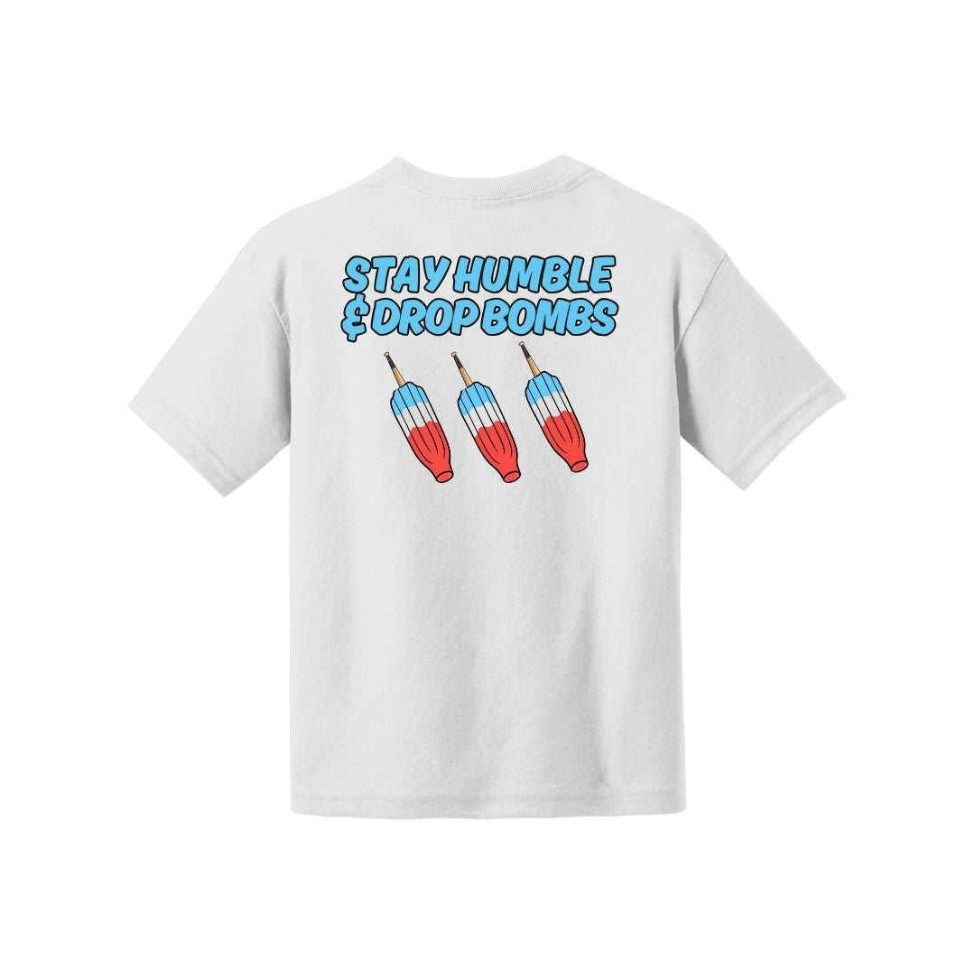 Stay Humble and Drop Bombs Popsicle Youth Tee