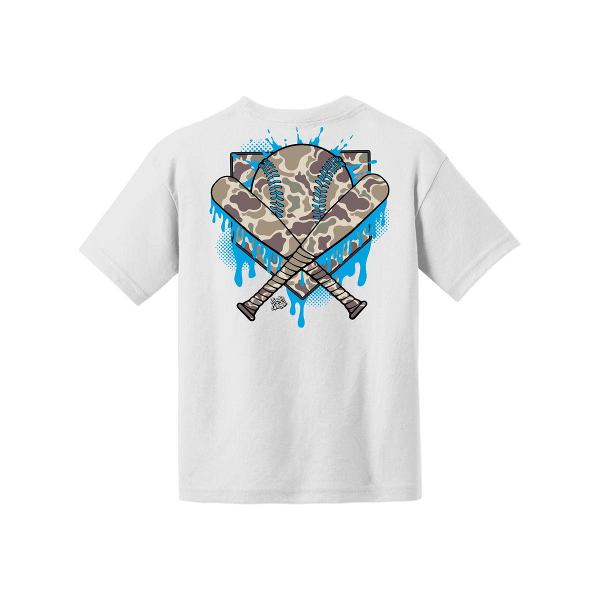 Baseball Camo Drip Youth Tee