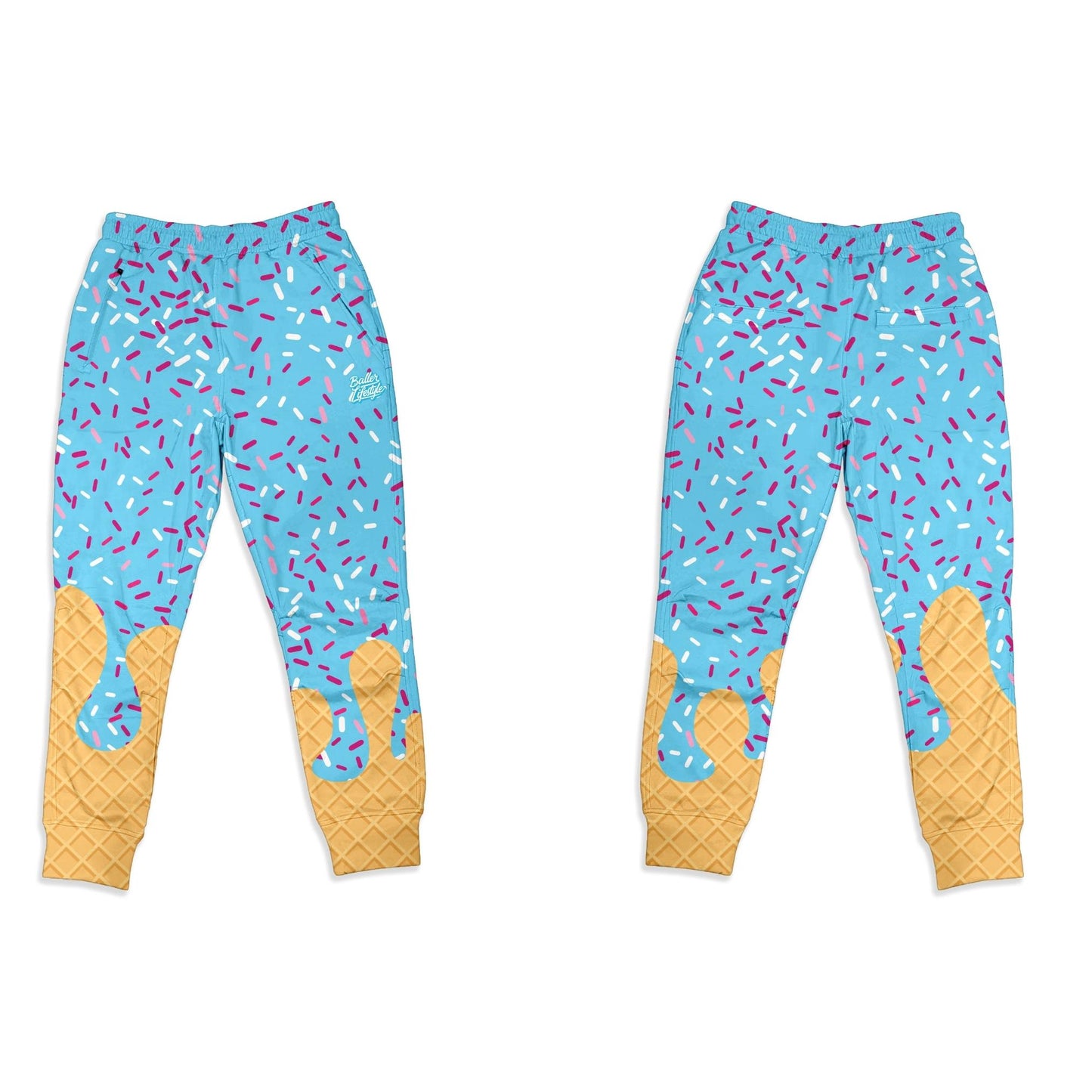 Baseball Ice Cream Drip Joggers