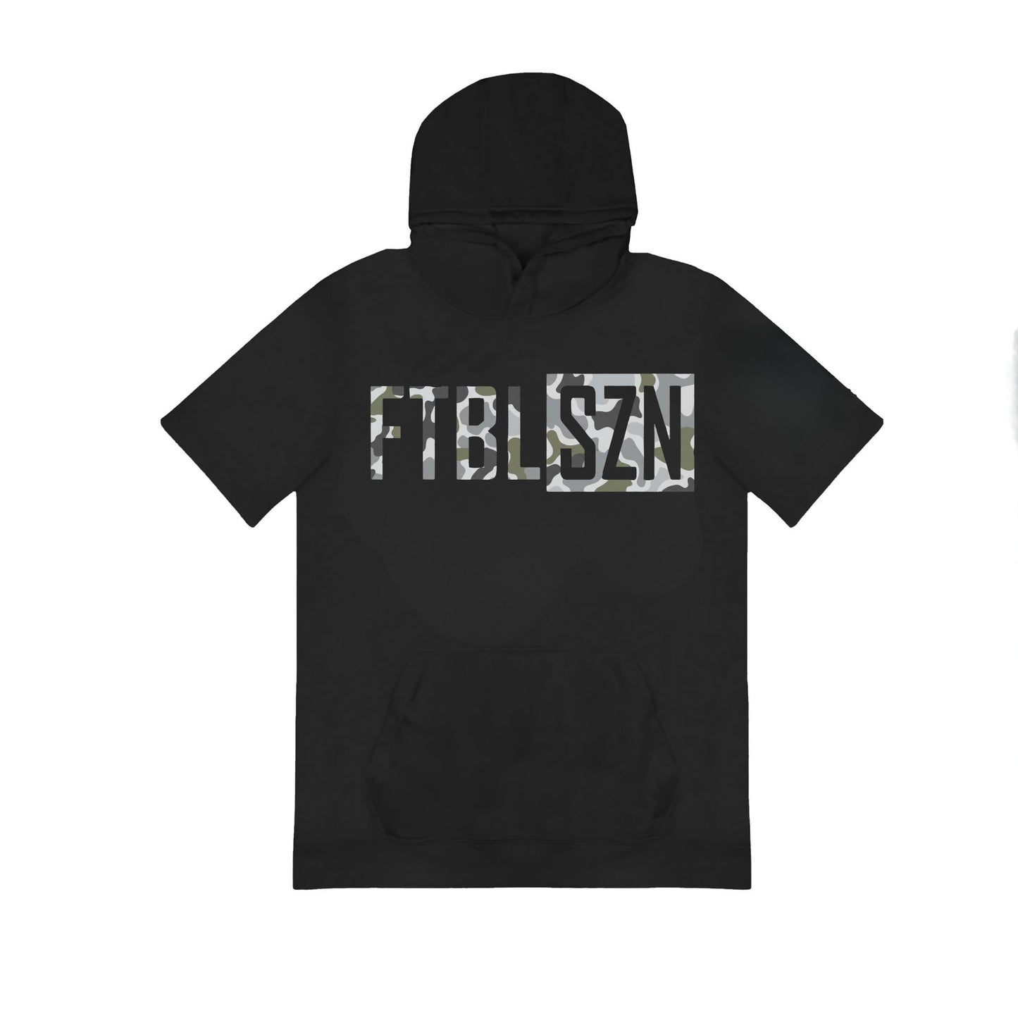 Short Sleeve Camo Football Hoodie