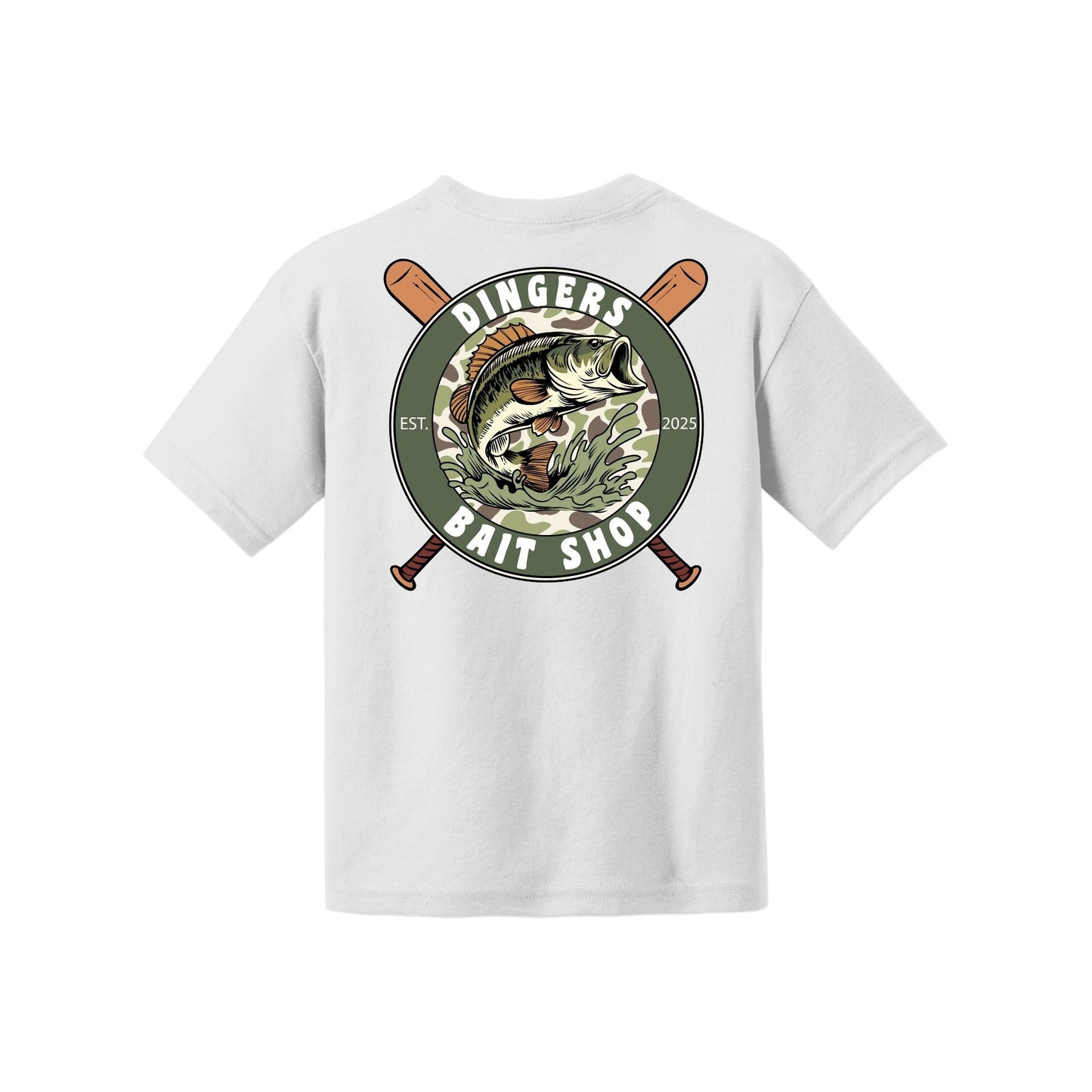 Dinger Bait Shop Fishing Youth Tee