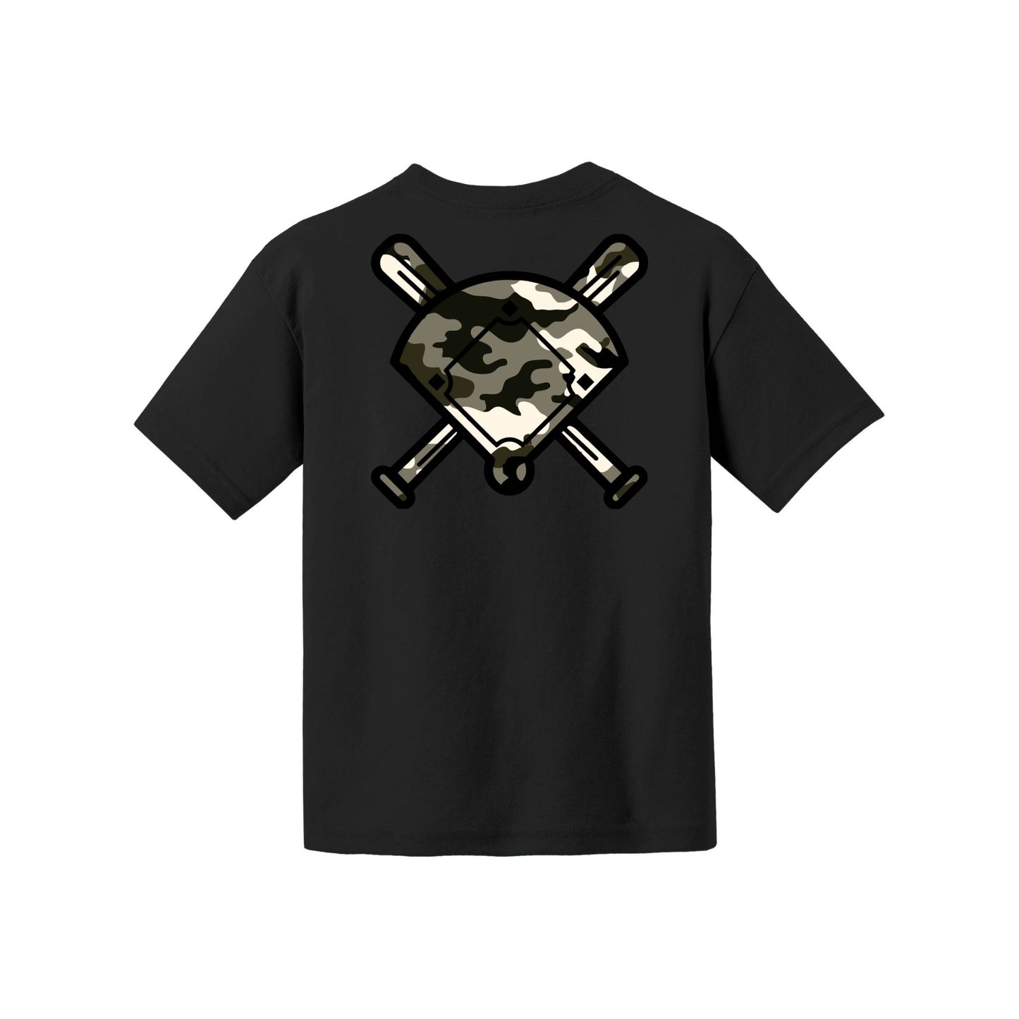Camo Baseball Youth Tee
