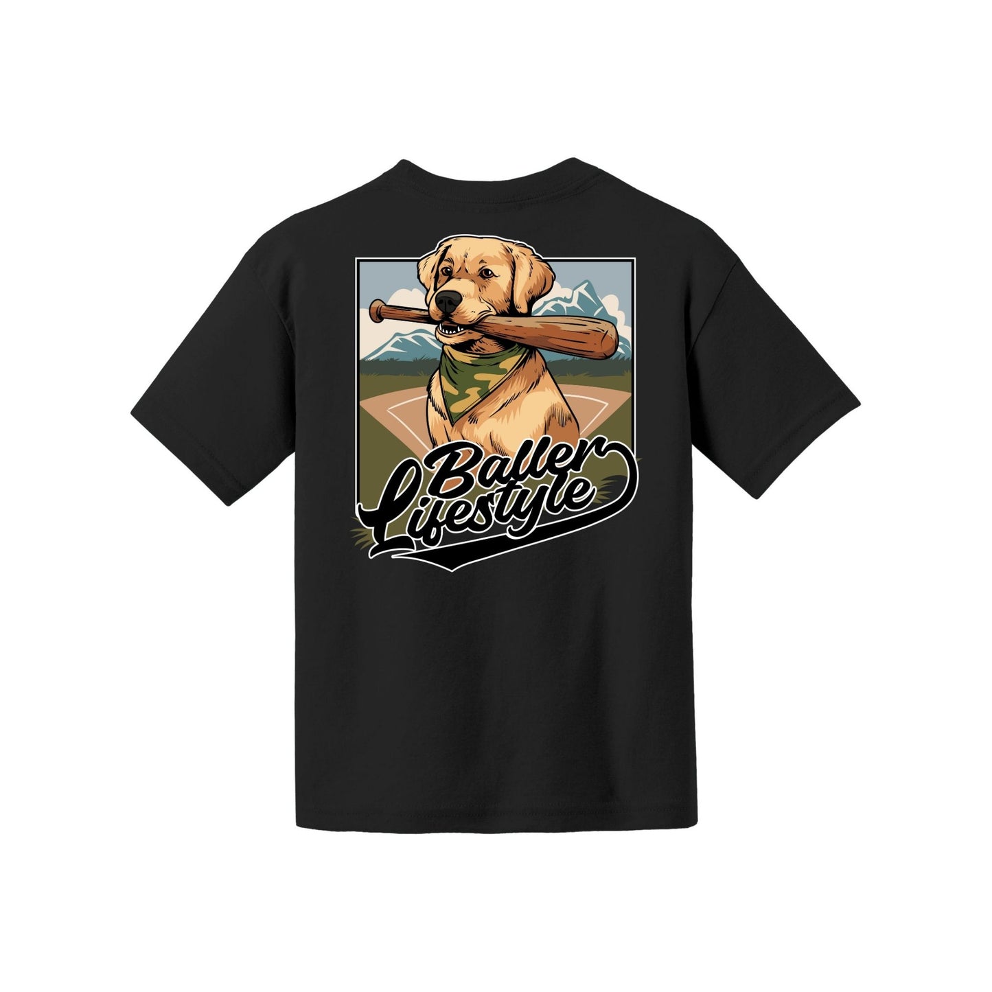 Baseball Dog Youth Tee