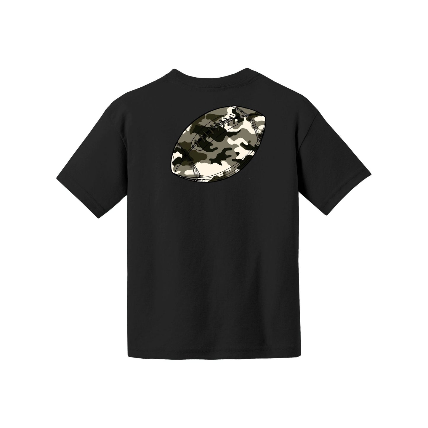 Camo Football Youth Tee