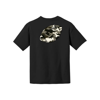 Camo Football Youth Tee