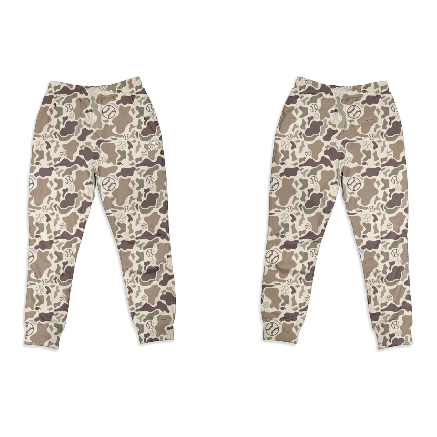 Baller Lifestyle Camo Baseball Joggers