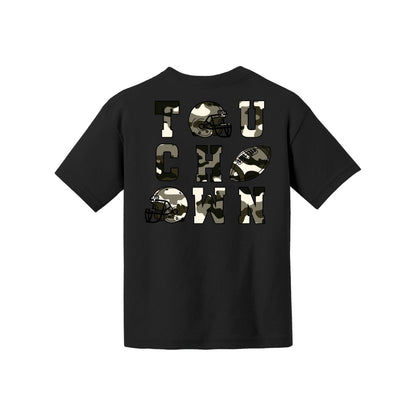 Camo Football Youth Tee