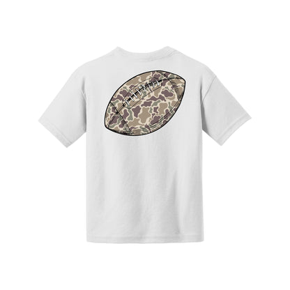 Camo Football Drip Youth Tee