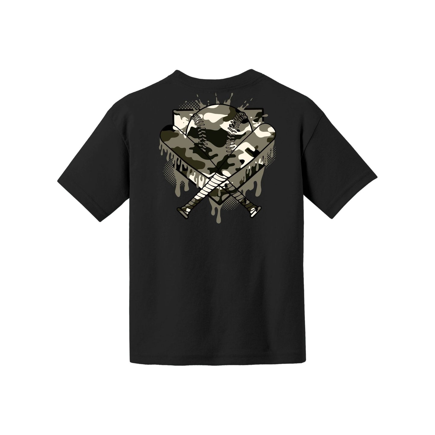 Camo Baseball Youth Tee
