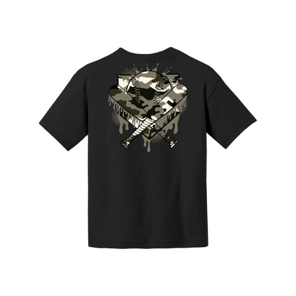 Camo Baseball Youth Tee