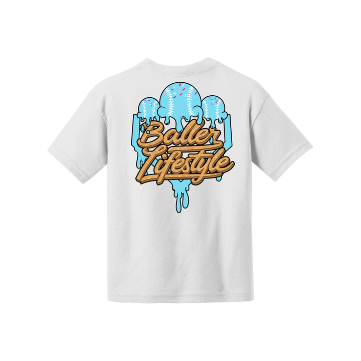 Baller Lifestyle Ice Cream Drip Adult Tee