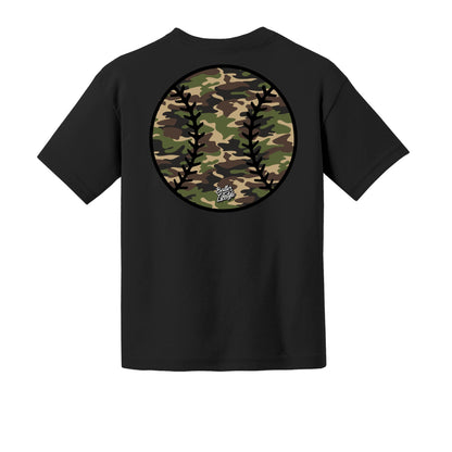 Camo Baseball Youth Tee