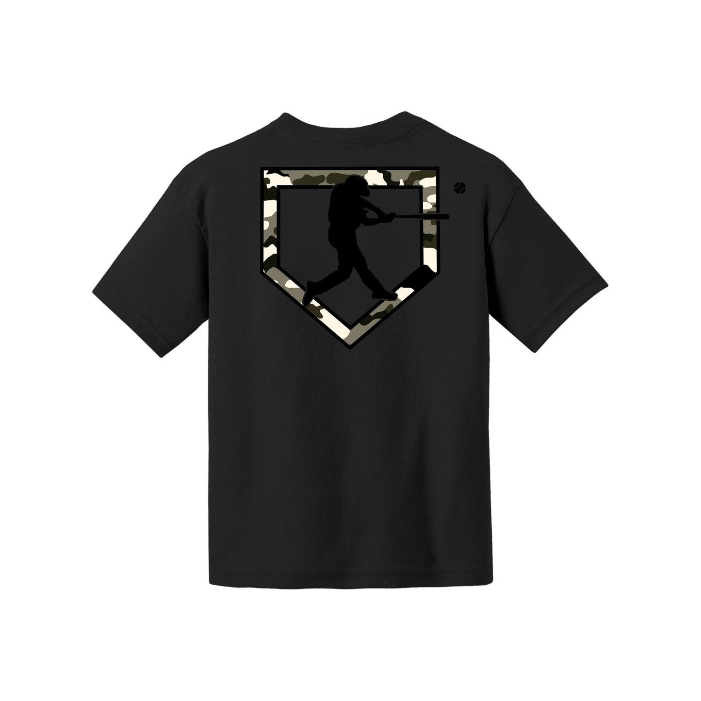 Camo Baseball Youth Tee