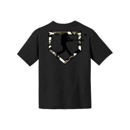 Camo Baseball Youth Tee