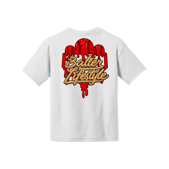 Baller Lifestyle Ice Cream Drip Adult Tee