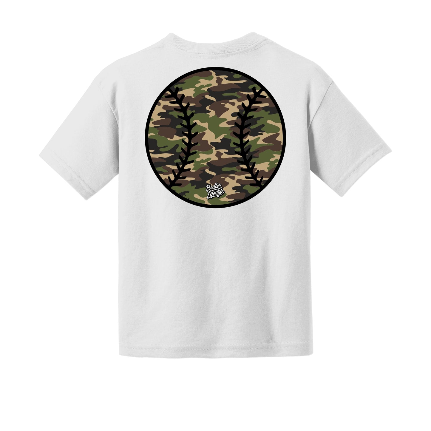 Camo Baseball Youth Tee