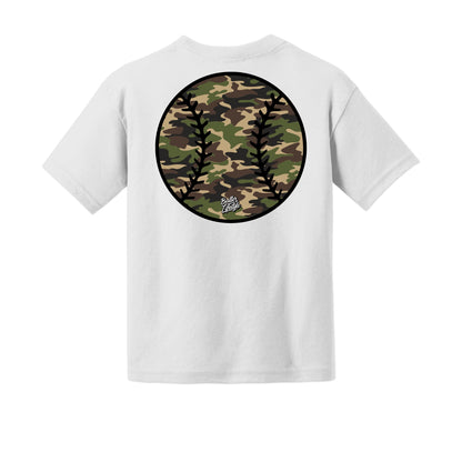 Camo Baseball Youth Tee