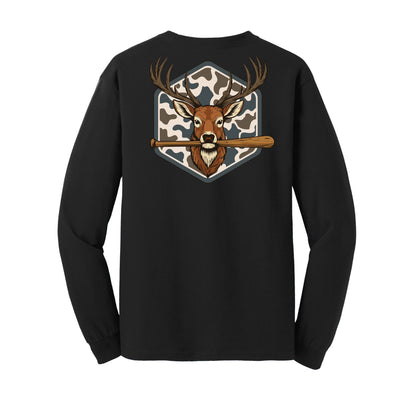 Baseball Camo Youth Long Sleeve Tee